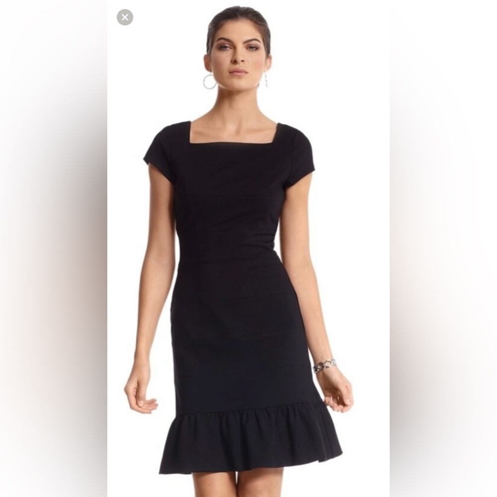 Theory Black Square Neck Blouse like new